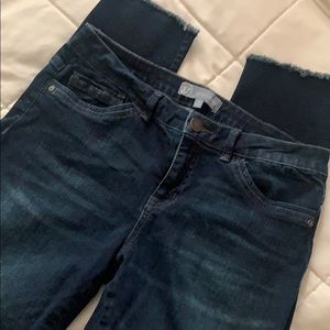 Wit & Wisdom Ankle Skimmer Jeans Raw Hem Size 10